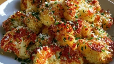 Irresistibly Delicious Garlic Parmesan Roasted Cauliflower