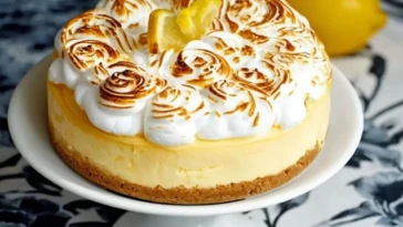 Lemon Curd Meringue Cheesecake Bliss