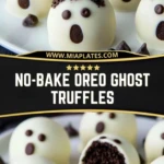 No-Bake Oreo Ghost Truffles Pin 1