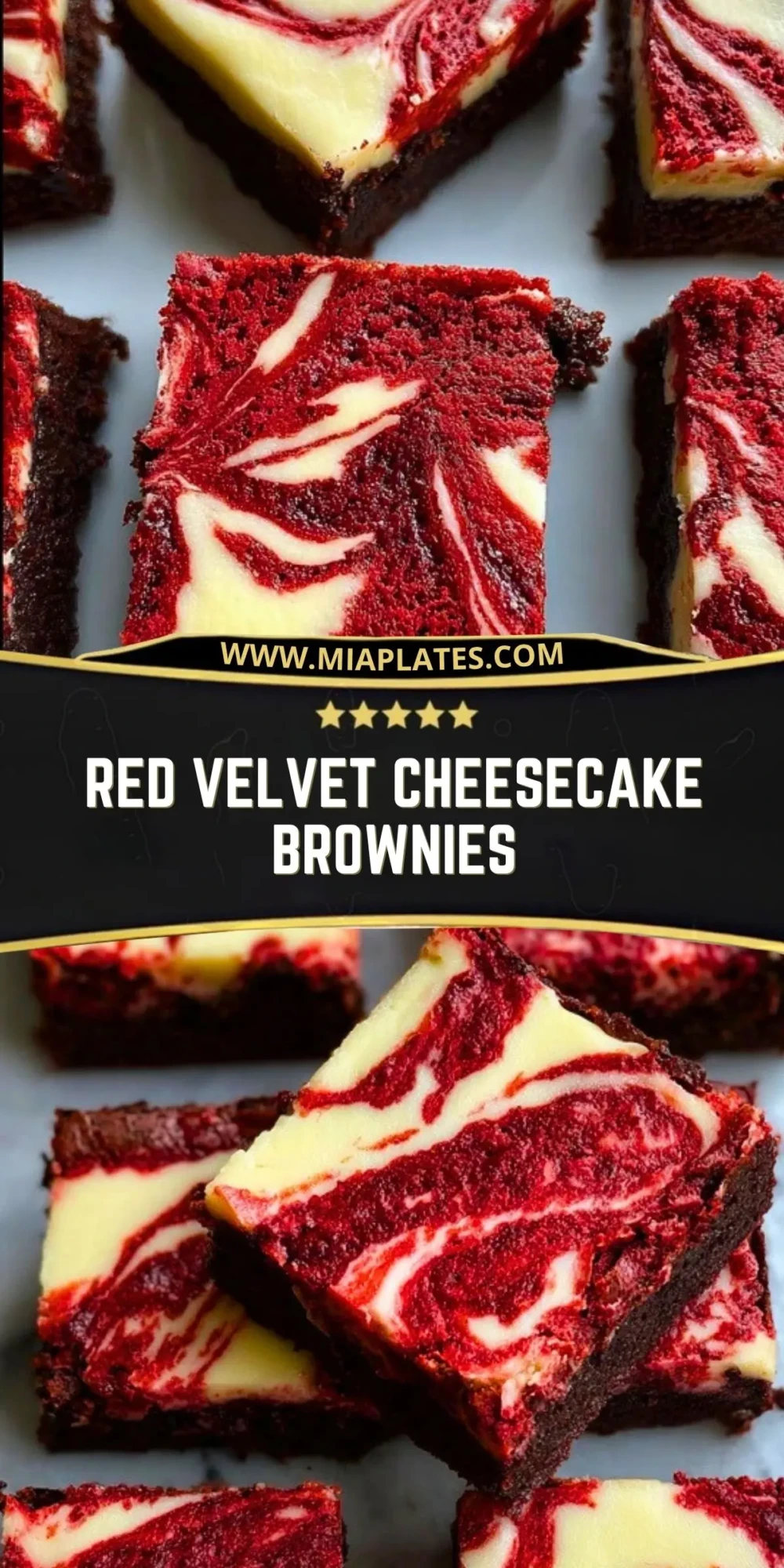 Red Velvet Cheesecake Brownies Pin 1