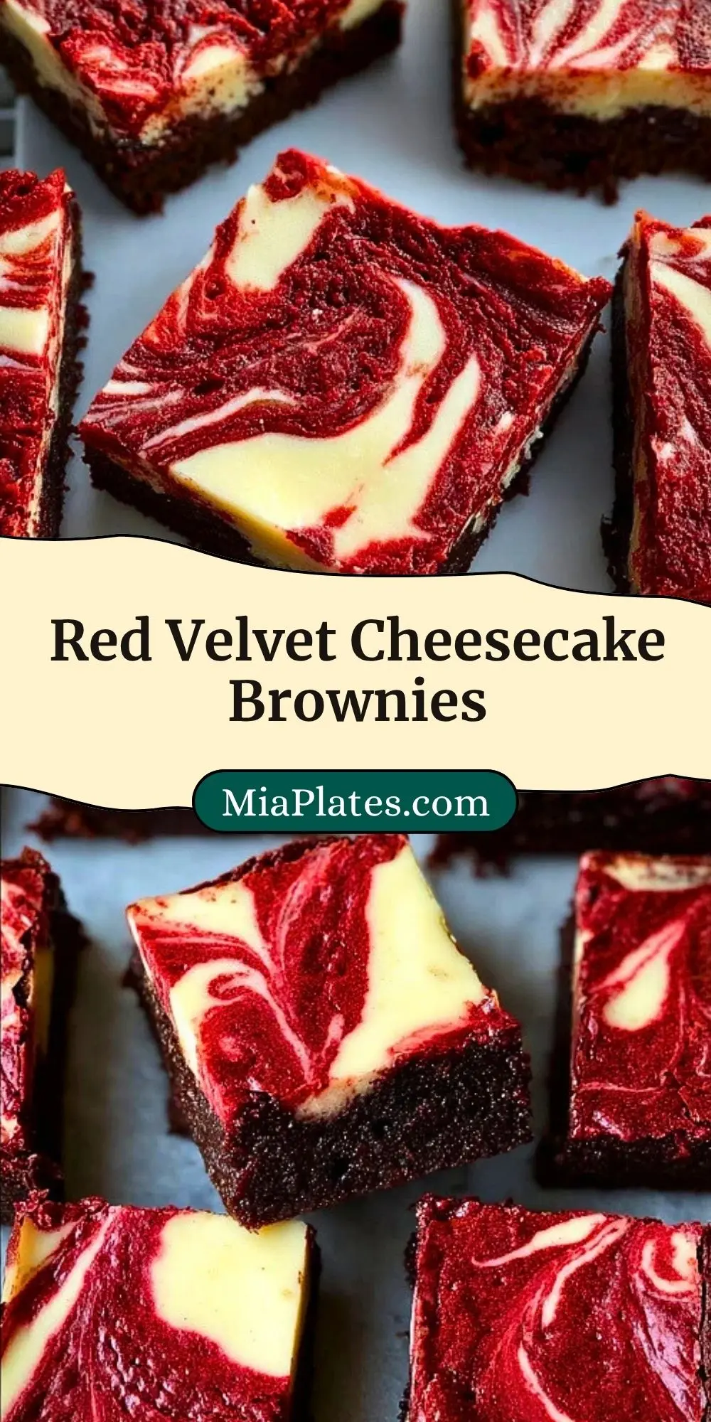 Red Velvet Cheesecake Brownies Pin 2