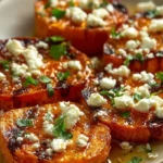 Roasted Sweet Potato Rounds with Honey & Feta