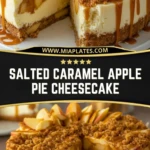 Salted Caramel Apple Pie Cheesecake Pin 1