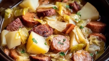 Slow Cooker Kielbasa with Cabbage and Potatoes 1