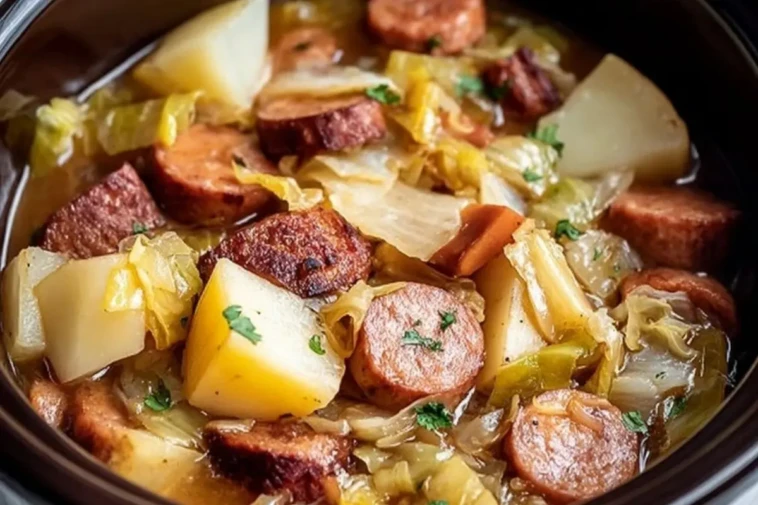Slow Cooker Kielbasa with Cabbage and Potatoes 1