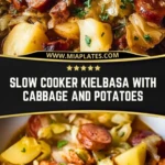 Slow Cooker Kielbasa with Cabbage and Potatoes Pin 1