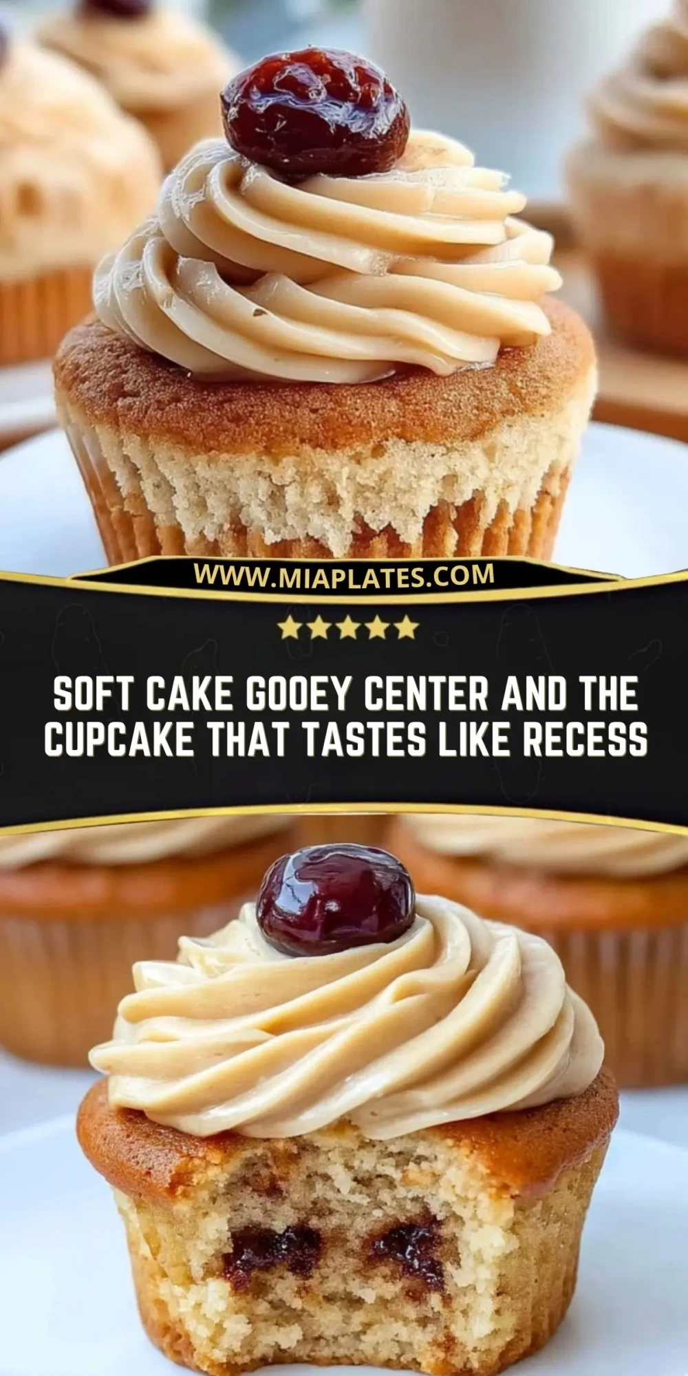 Soft Cake Gooey Center and the Cupcake That Tastes Like Recess Pin 1