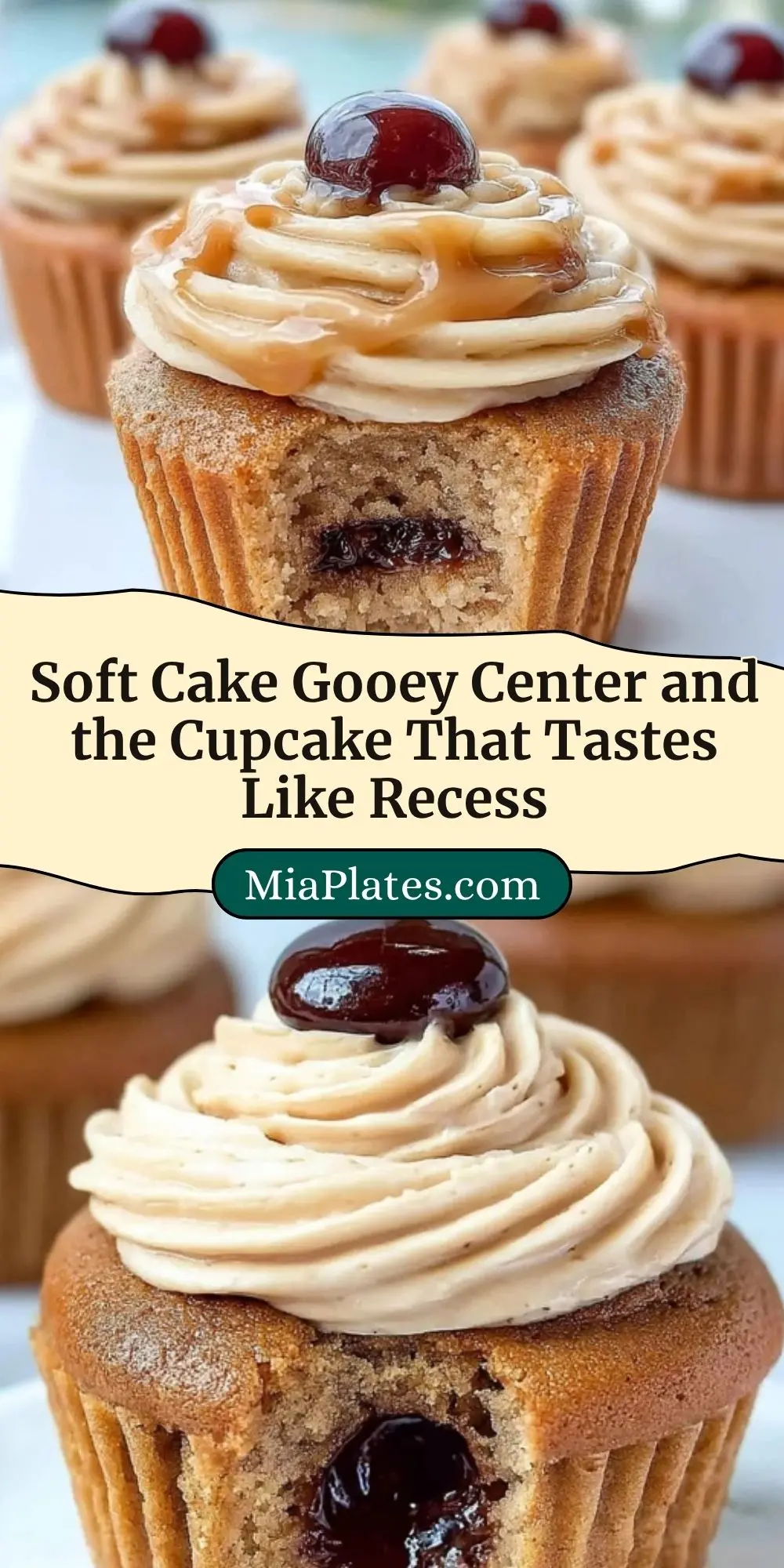 Soft Cake Gooey Center and the Cupcake That Tastes Like Recess Pin 2