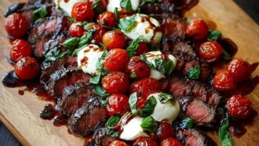 Steak Caprese with Balsamic Glaze 1