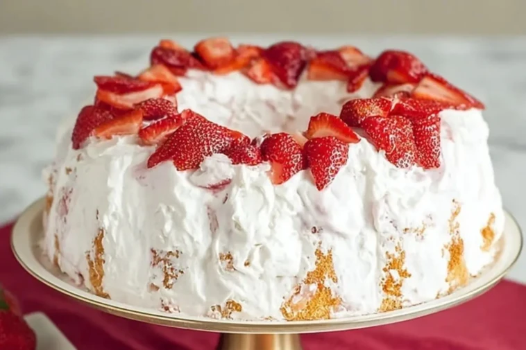 Strawberry Angel Cake