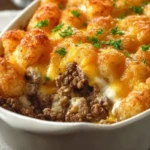 Tater Tot Casserole with Ground Beef