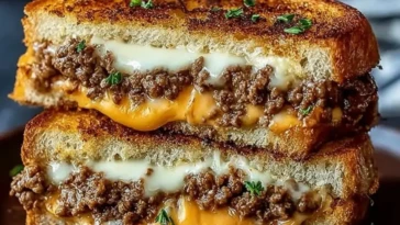 Ultimate Cheesy Ground Beef Melt 1