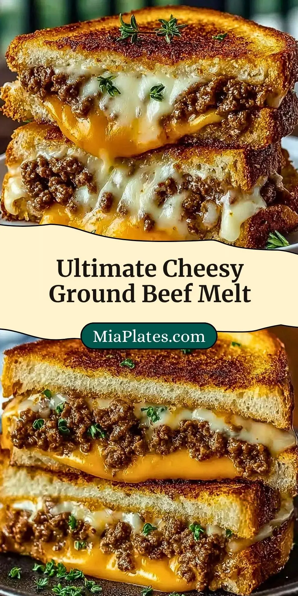 Ultimate Cheesy Ground Beef Melt Pin 2