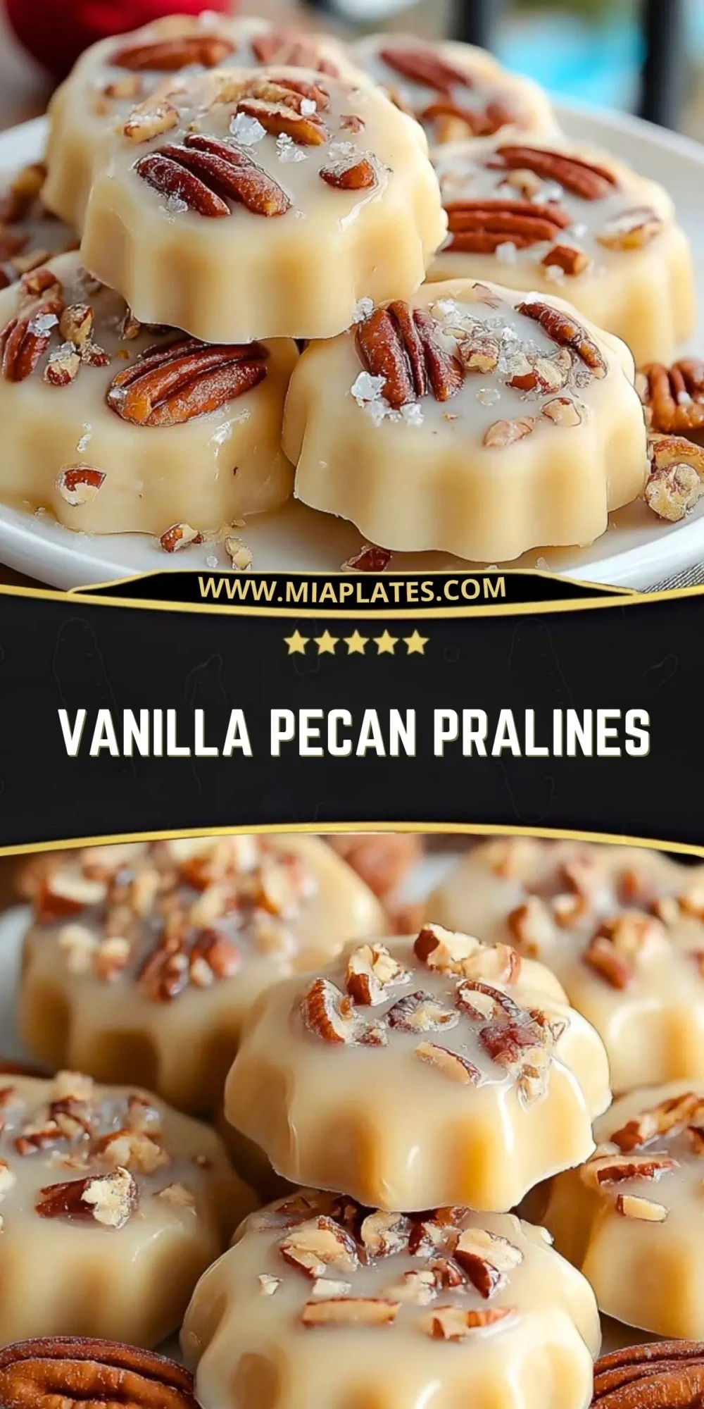Vanilla Pecan Pralines Pin 1