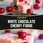 White Chocolate Cherry Fudge (2)