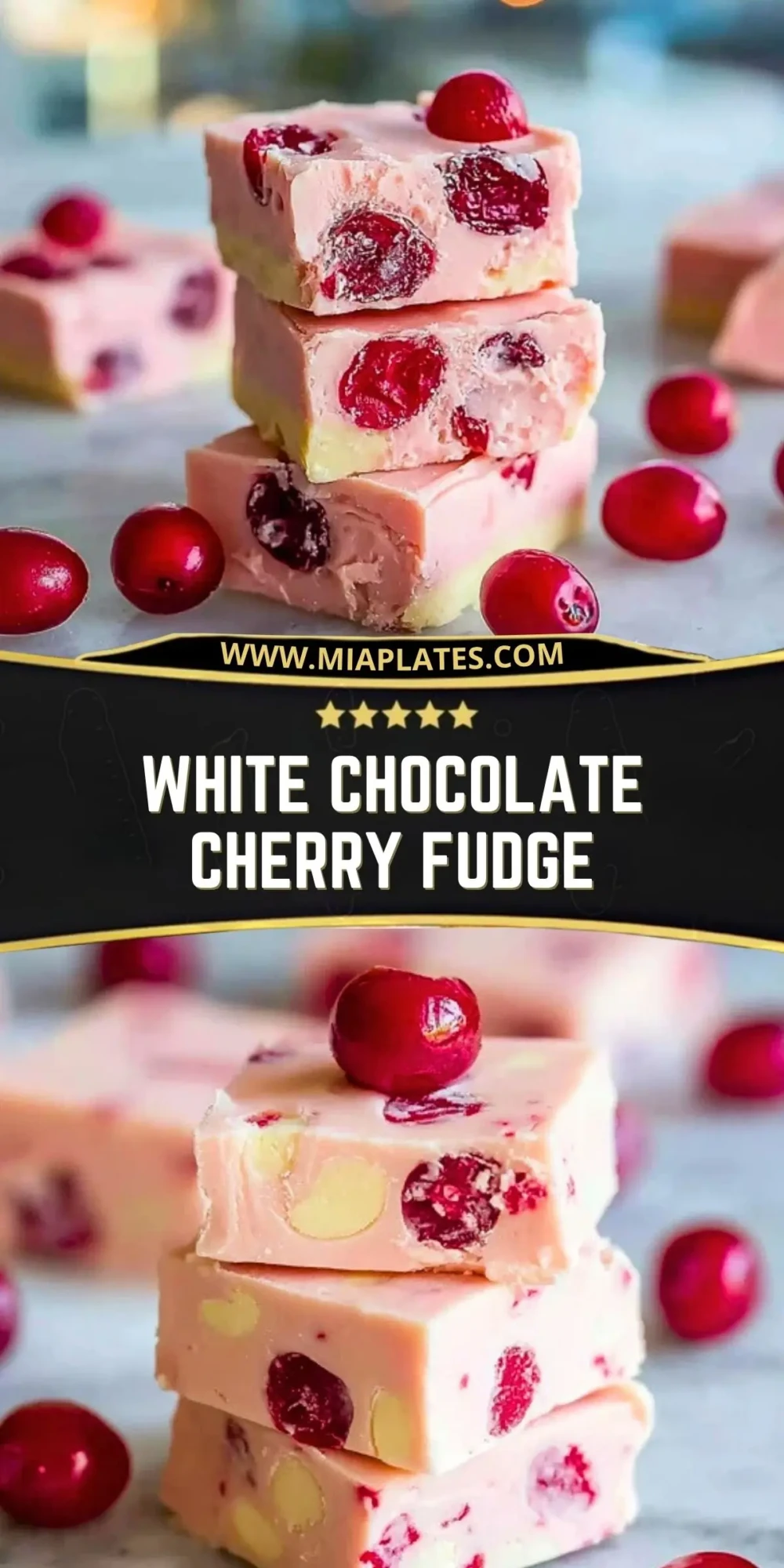 White Chocolate Cherry Fudge (2)