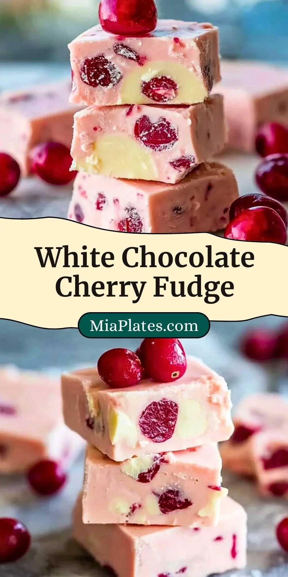 White Chocolate Cherry Fudge (3)