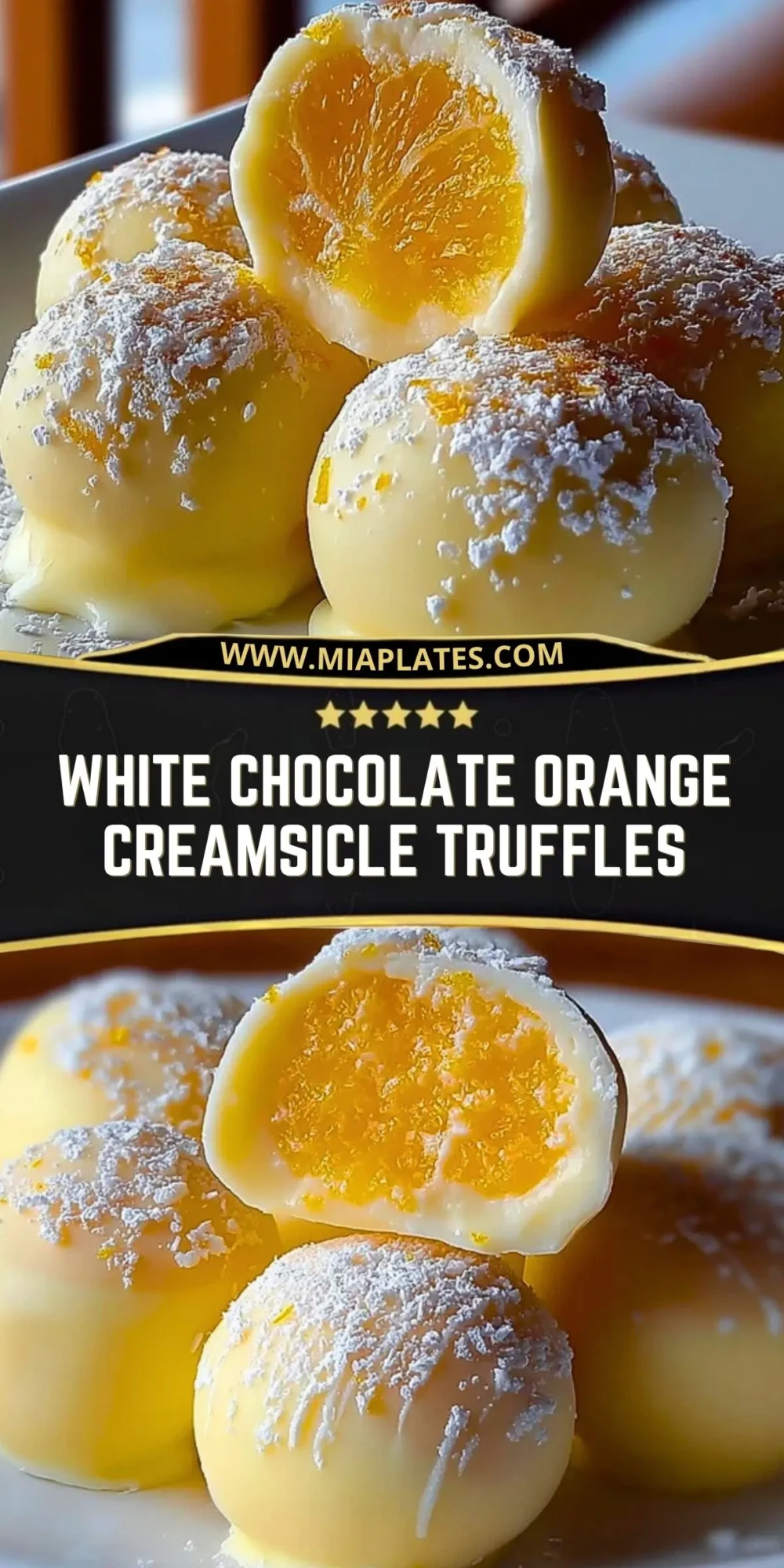 White Chocolate Orange Creamsicle Truffles Pin 2 (1)