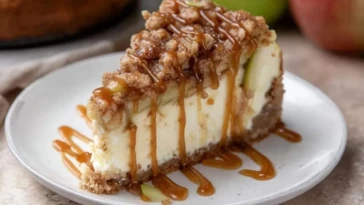 Apple Crisp Cheesecake