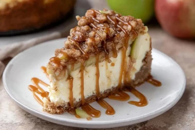 Apple Crisp Cheesecake
