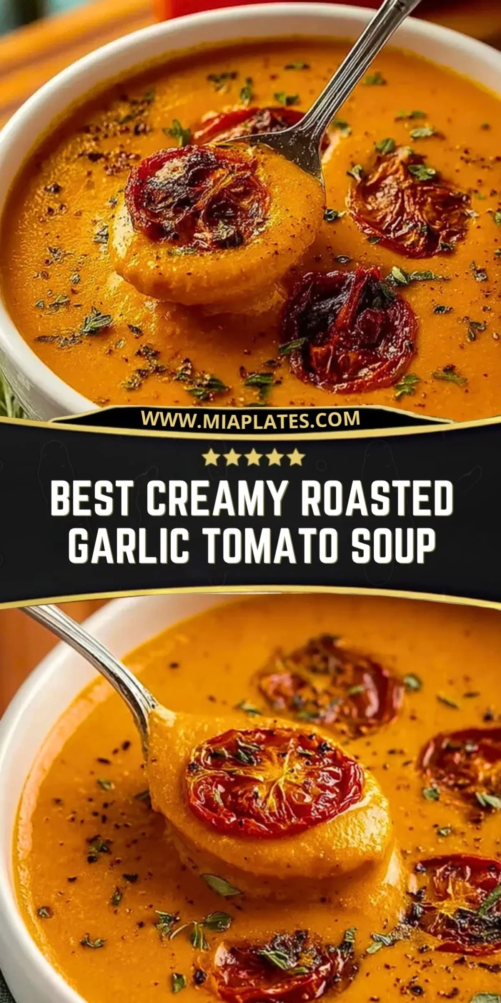 Best Creamy Roasted Garlic Tomato Soup (2)