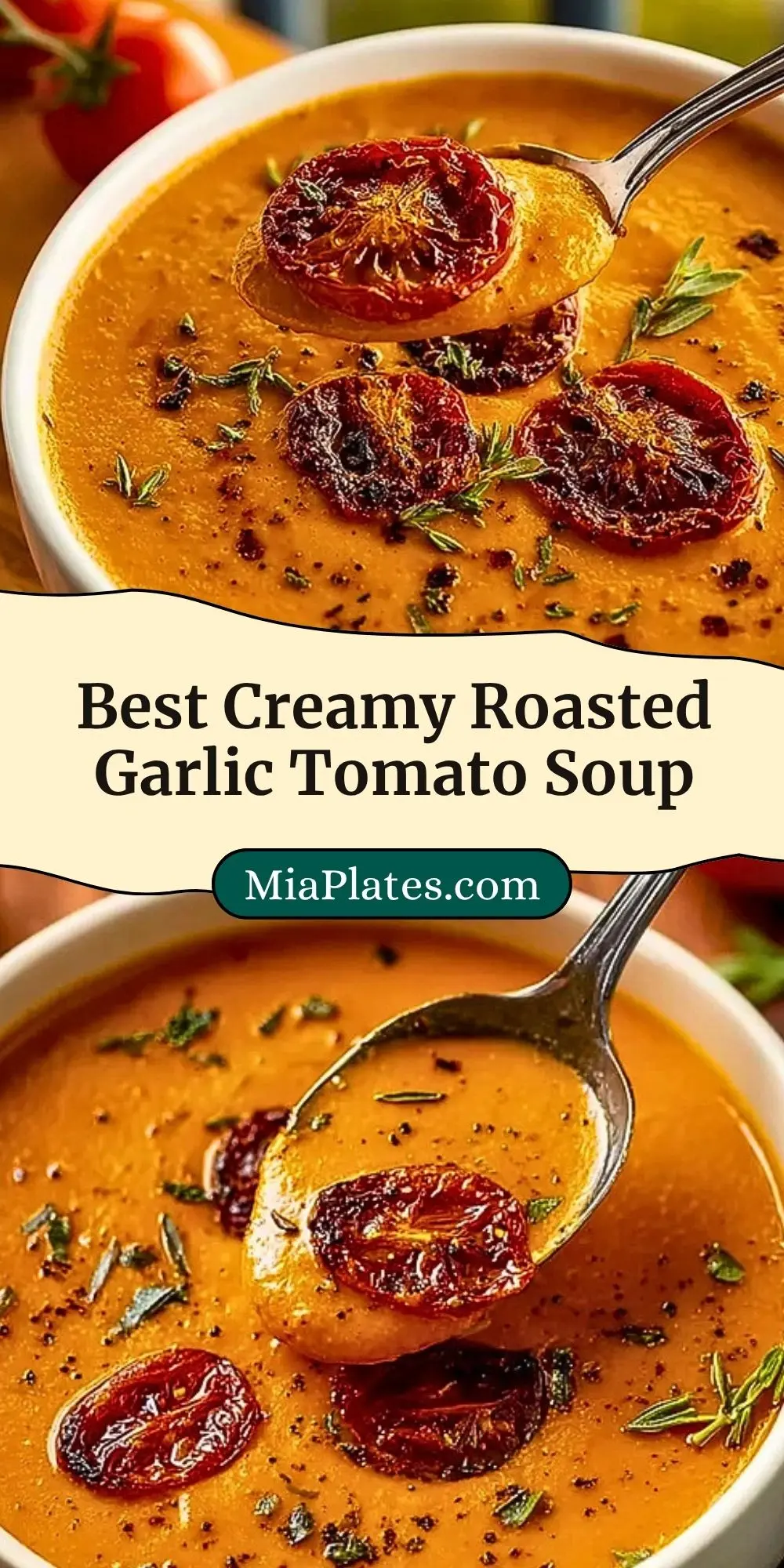 Best Creamy Roasted Garlic Tomato Soup (3)