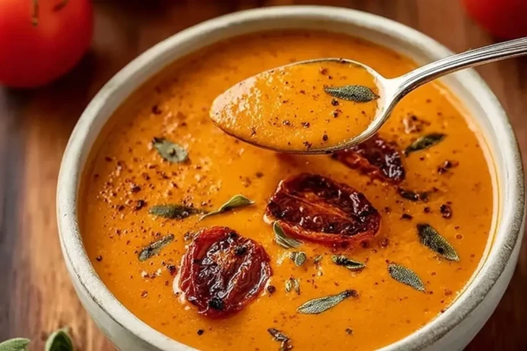 Best Creamy Roasted Garlic Tomato Soup