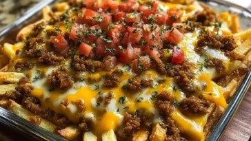 Cheeseburger French Fry Casserole