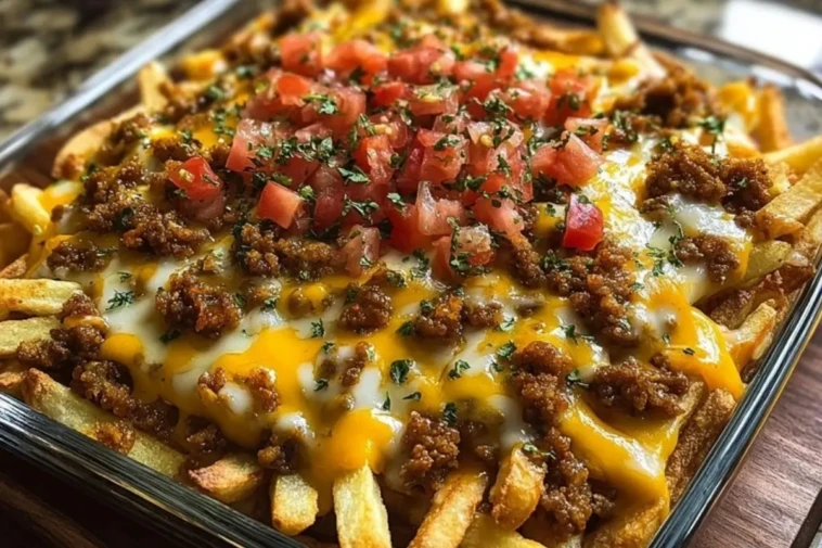 Cheeseburger French Fry Casserole
