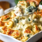 Cheesy Chicken Tortellini Bake for Two