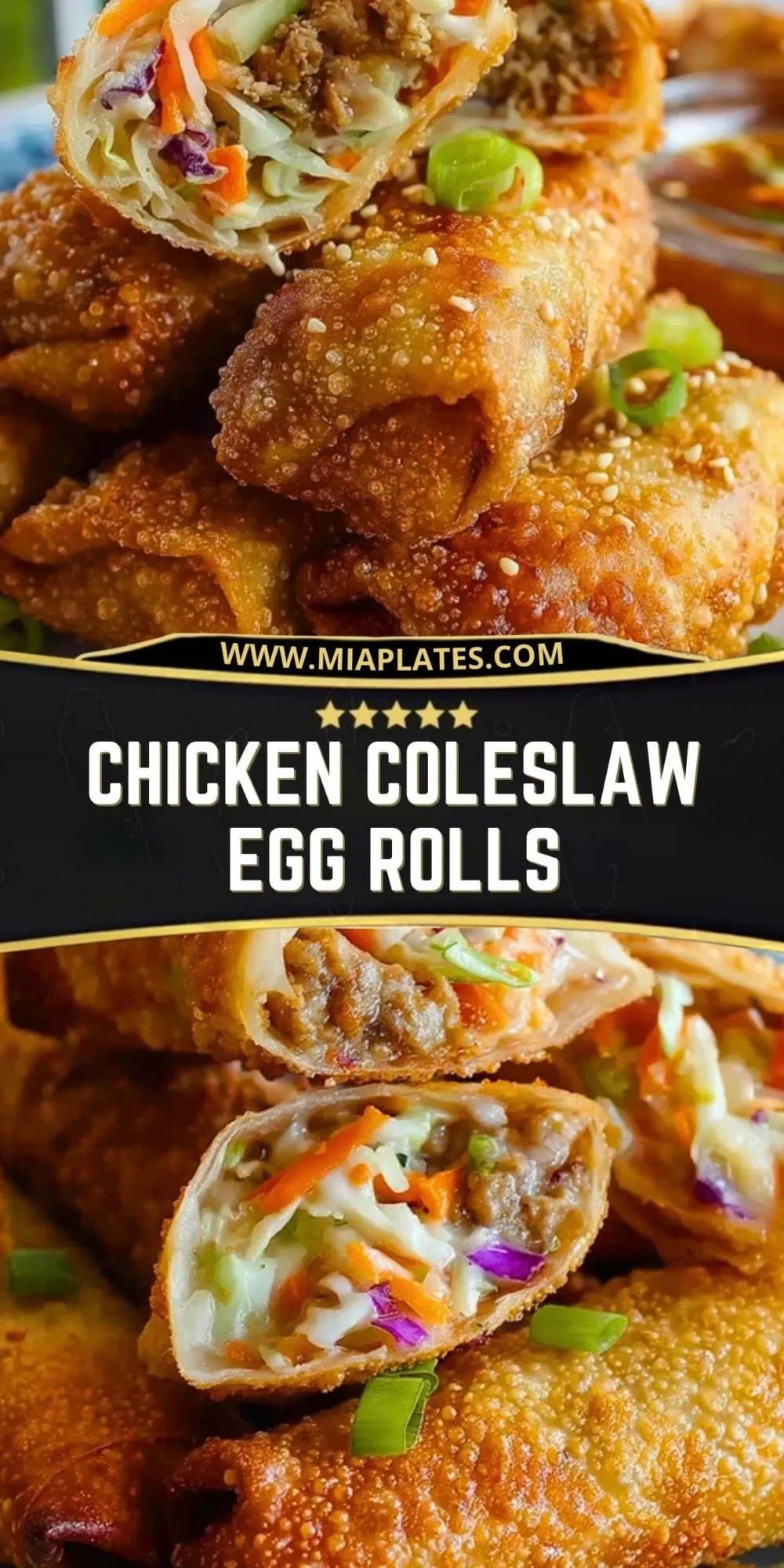 Chicken Coleslaw Egg Rolls (2)
