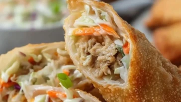 Chicken Coleslaw Egg Rolls