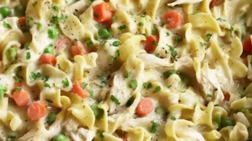 Chicken Pot Pie Noodles