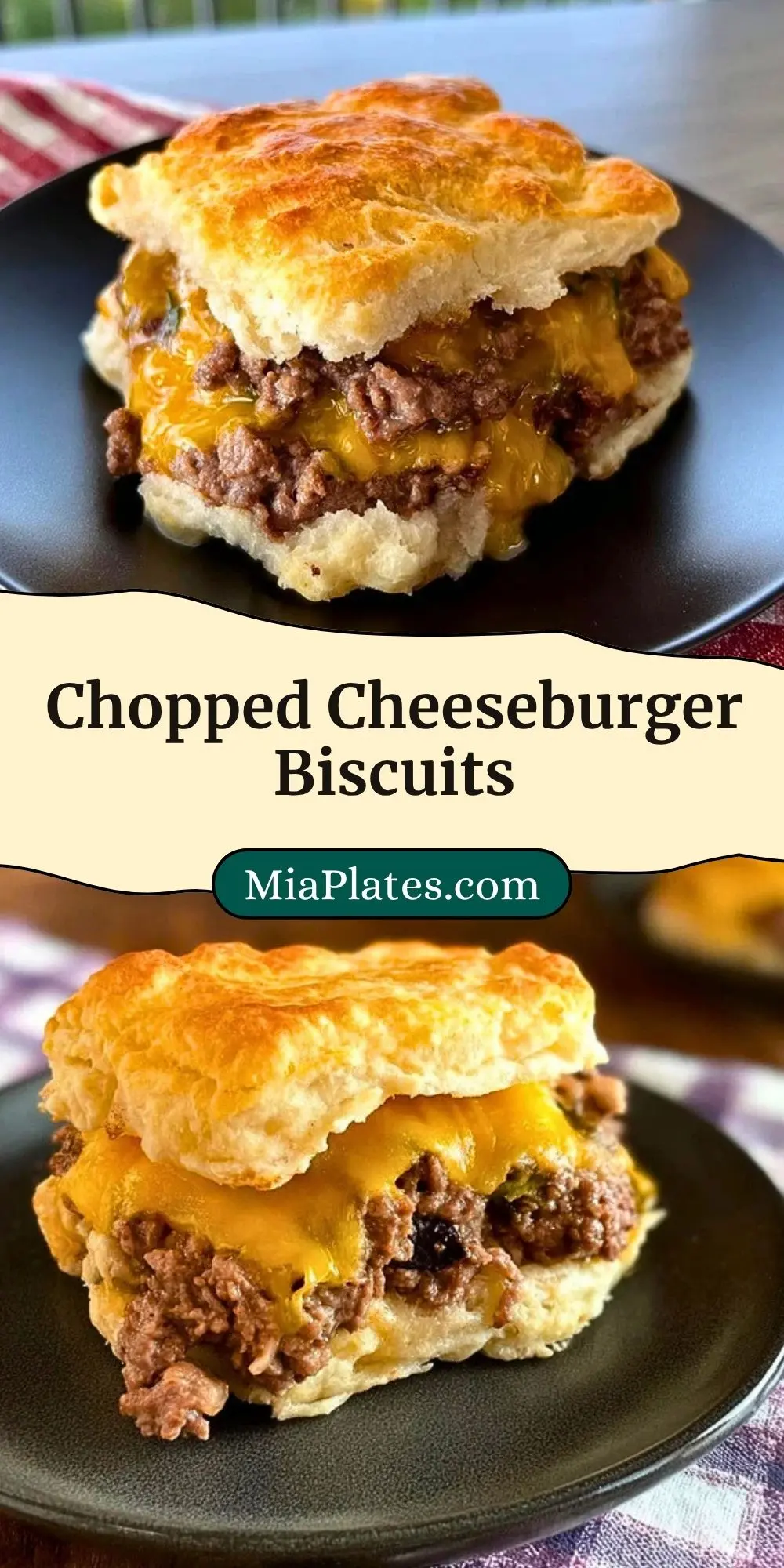 Chopped Cheeseburger Biscuits Pin 2