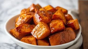 Cinnamon Butter Baked Sweet Potato