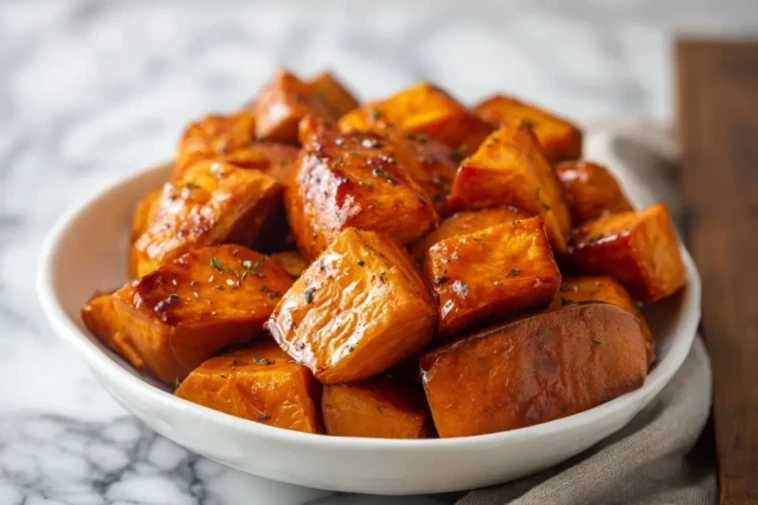 Cinnamon Butter Baked Sweet Potato