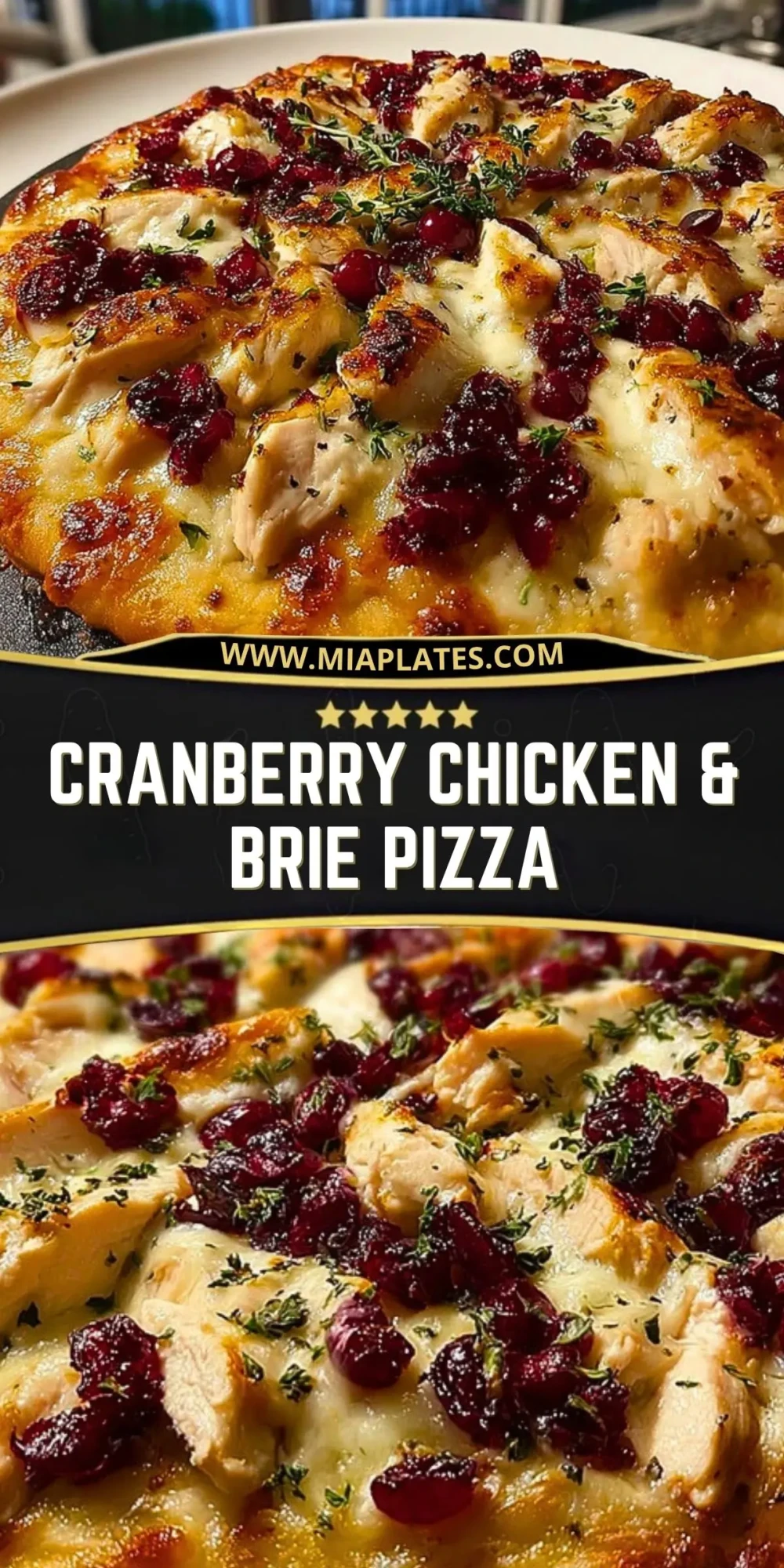 Cranberry Chicken & Brie Pizza Pin 1