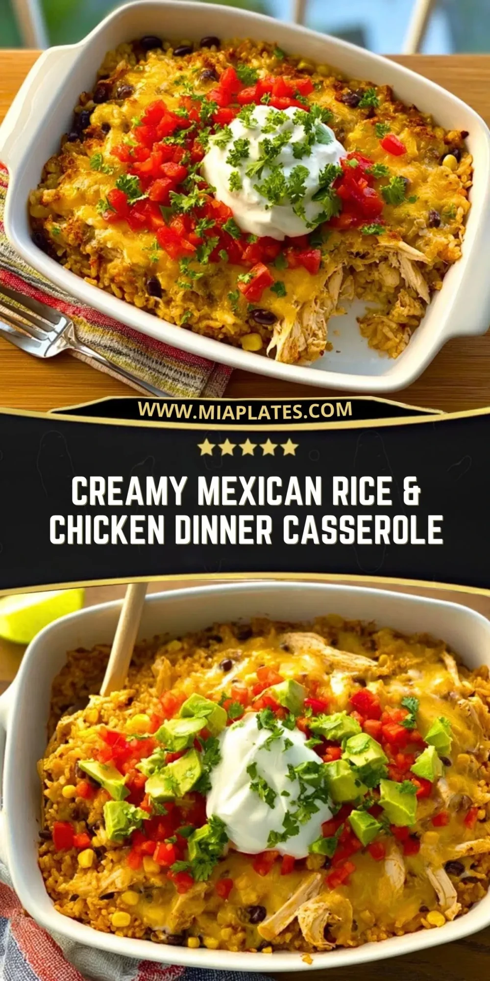 Creamy Mexican Rice & Chicken Dinner Casserole (2)