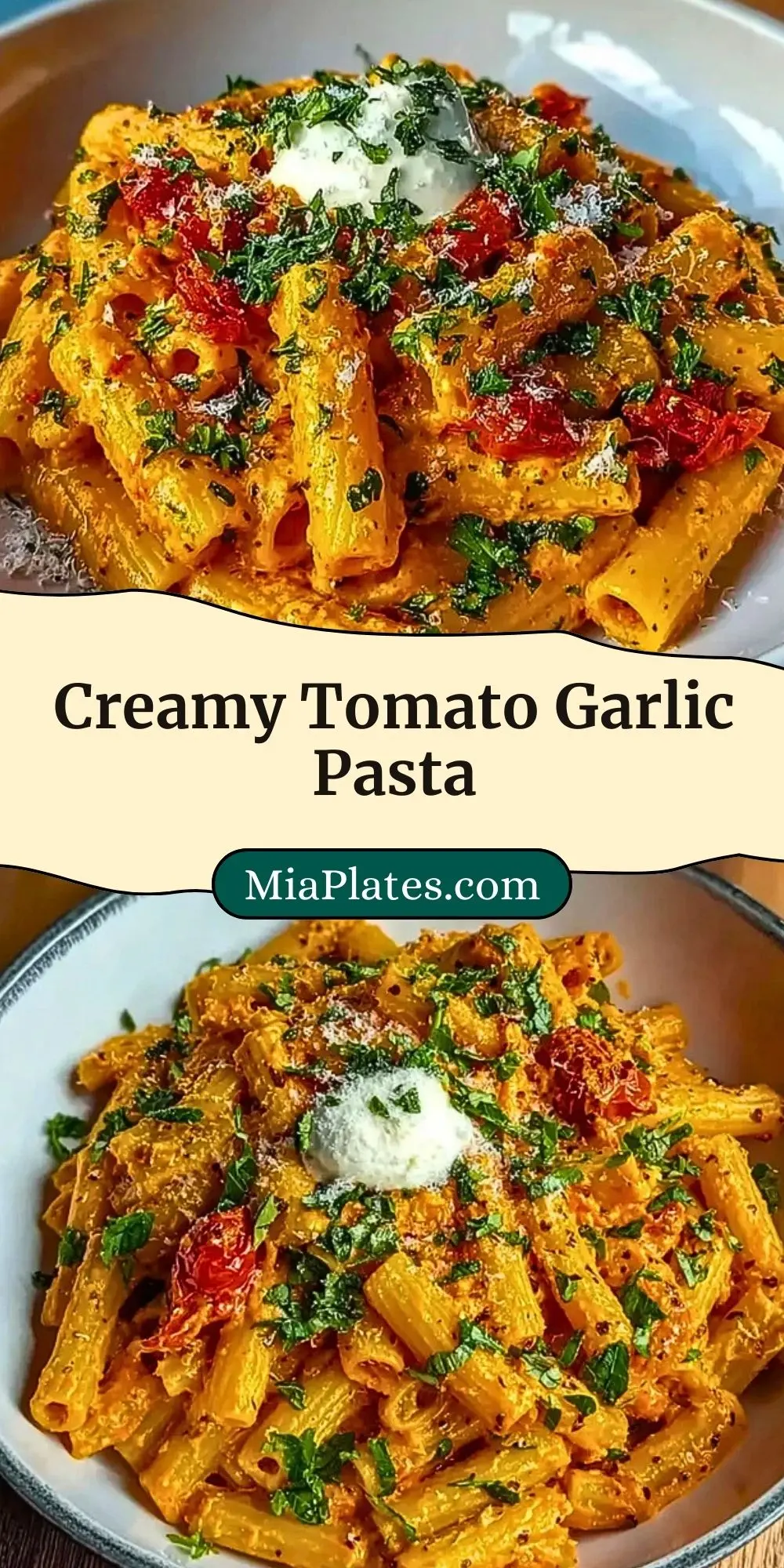 Creamy Tomato Garlic Pasta (3)