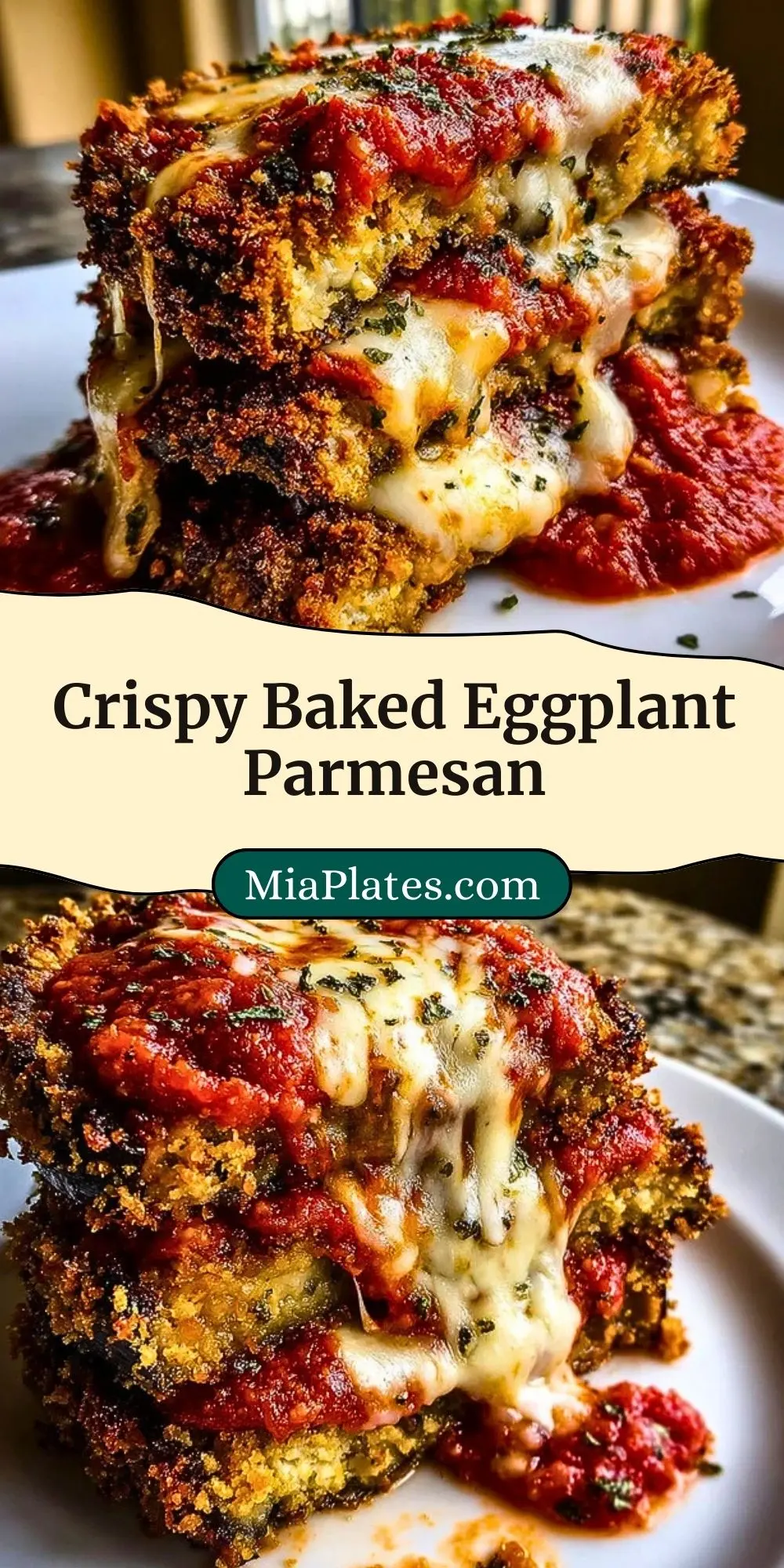 Crispy Baked Eggplant Parmesan (3)