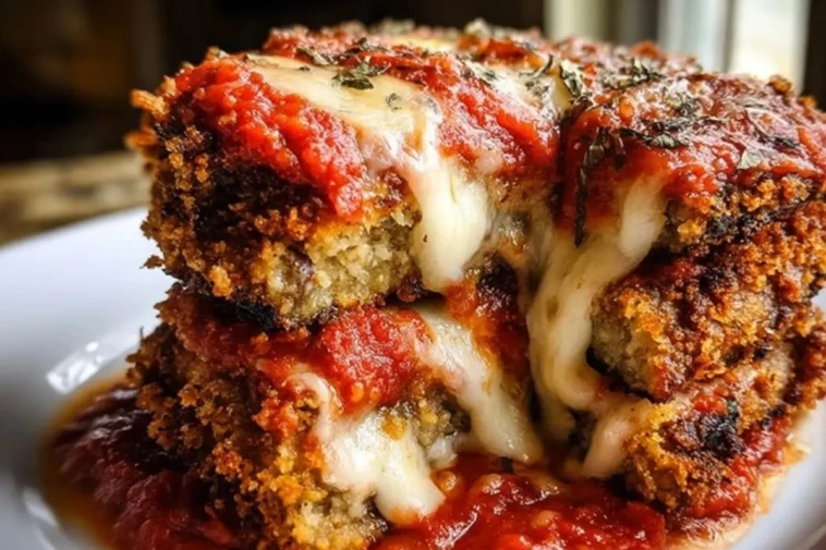 Crispy Baked Eggplant Parmesan