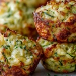 Crispy Parmesan Zucchini Potato Muffins