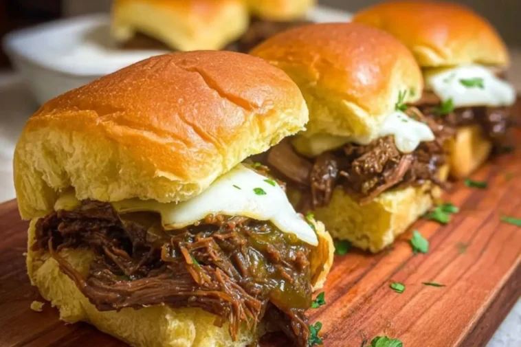 Crockpot Pot Roast Sliders