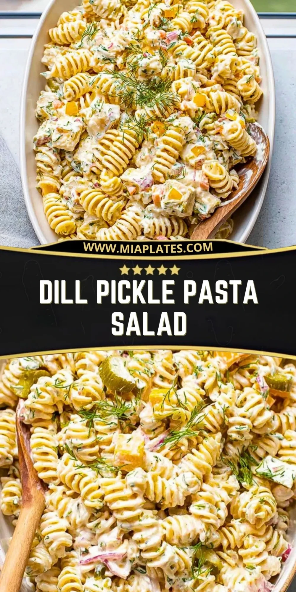 Dill Pickle Pasta Salad Pin 1