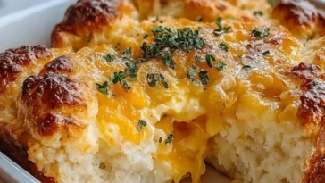 Irresistible Cheddar Bay Biscuit Egg Breakfast Casserole