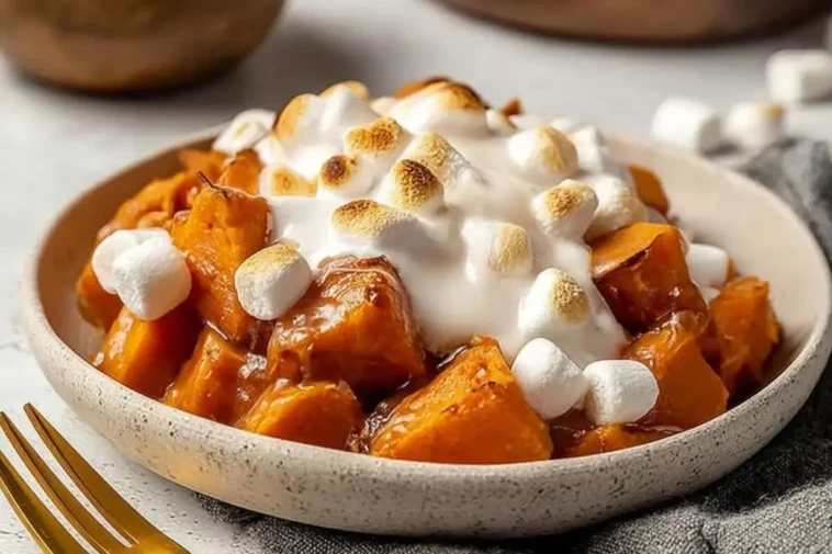 Marshmallow Crock Pot Sweet Potatoes