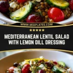 Mediterranean Lentil Salad with Lemon Dill Dressing (2)