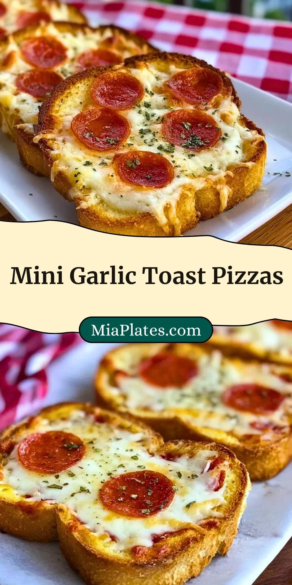 Mini Garlic Toast Pizzas (2)