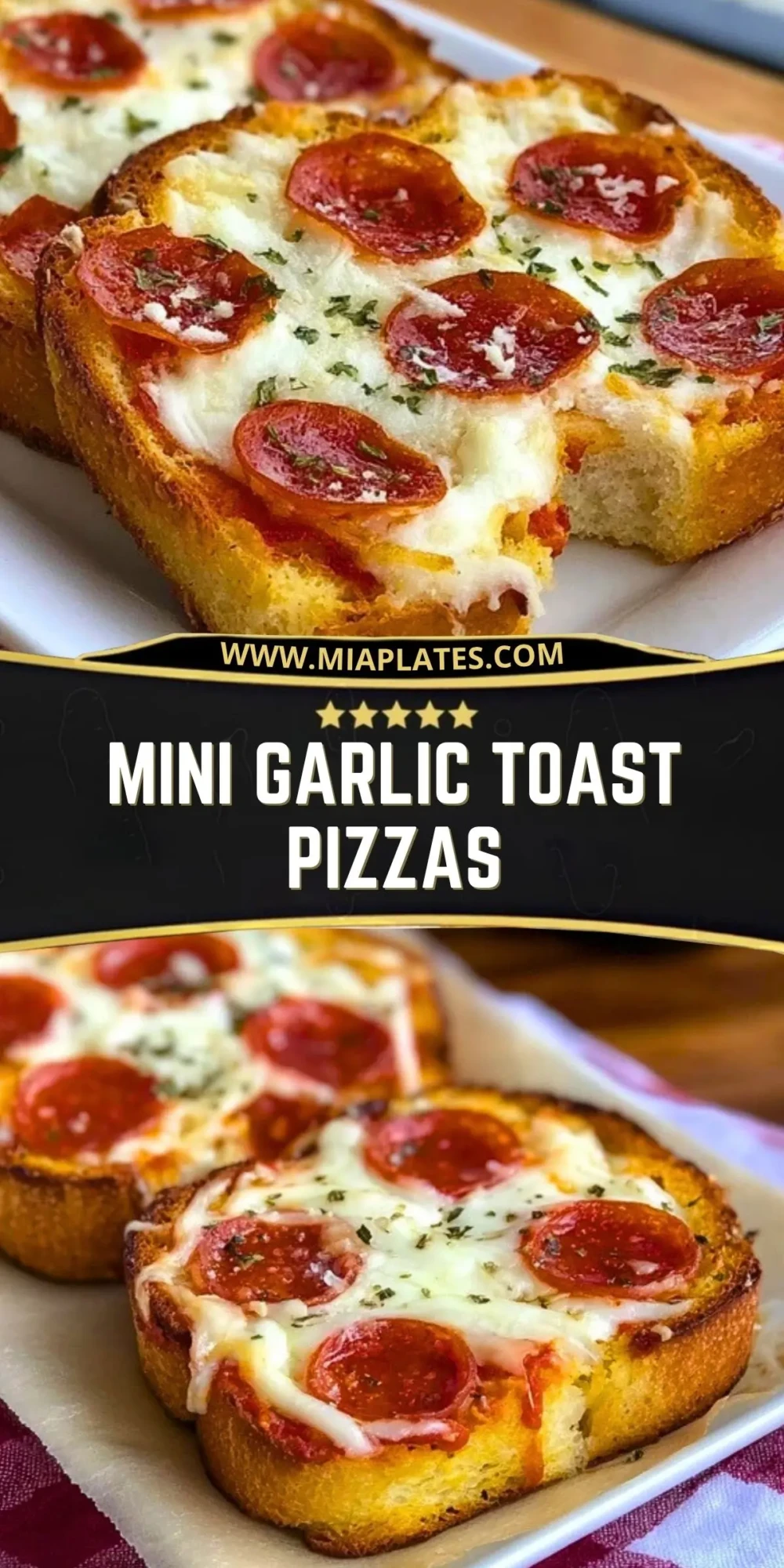 Mini Garlic Toast Pizzas (3)