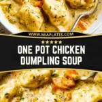 One Pot Chicken Dumpling Soup Pin 1